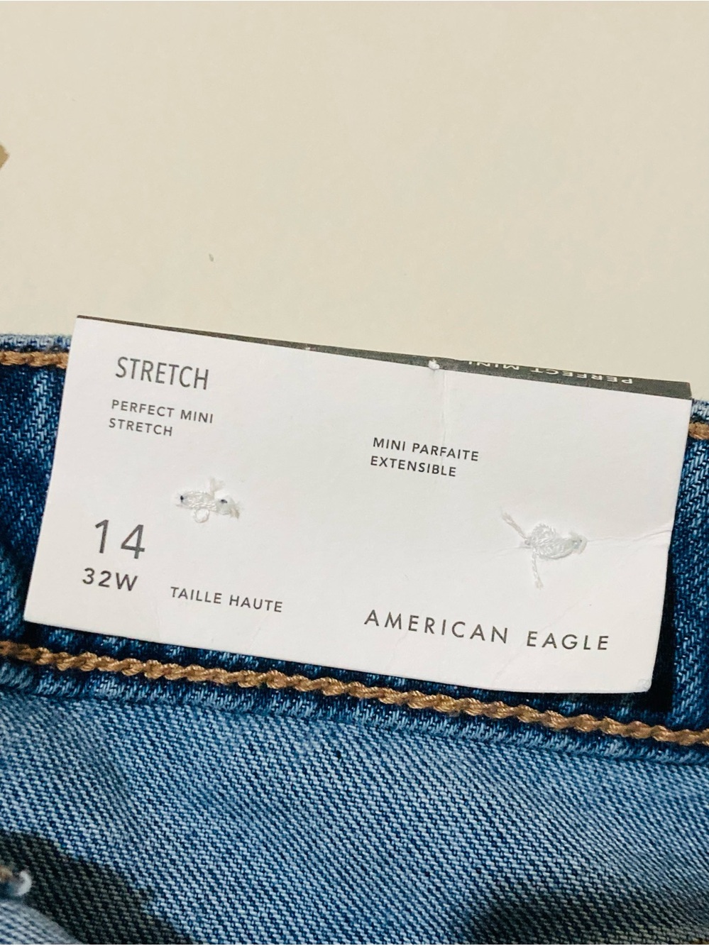 American Eagle Outfitters Blue Denim Mini Skirt - Picture 8 of 9